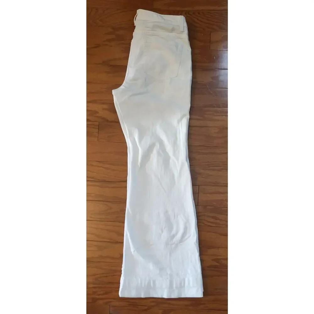 Michael Kors Womens Selma Flare Jeans Pants White Wide Leg Size 10